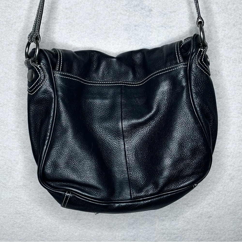 Marc By Marc Jacobs Black Leather Cross Body Bag with Patterned Lining - Picture 4 of 6